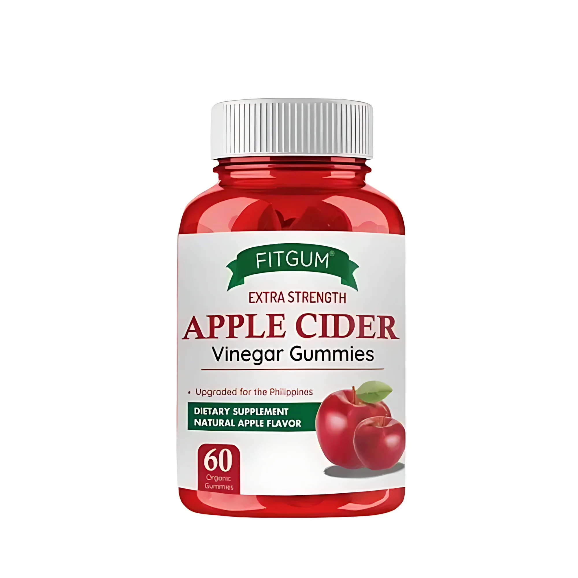 Fitgum Extra Strength Apple Cider Vinegar Gummies – 60 Organic Gummies (3pcs Combo Pack) - Image 14