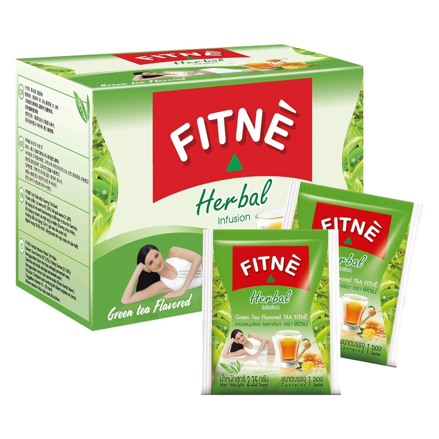 FITNE Herbal Infusion Green Tea Flavoured β 15 Tea Bags (2.65g each)