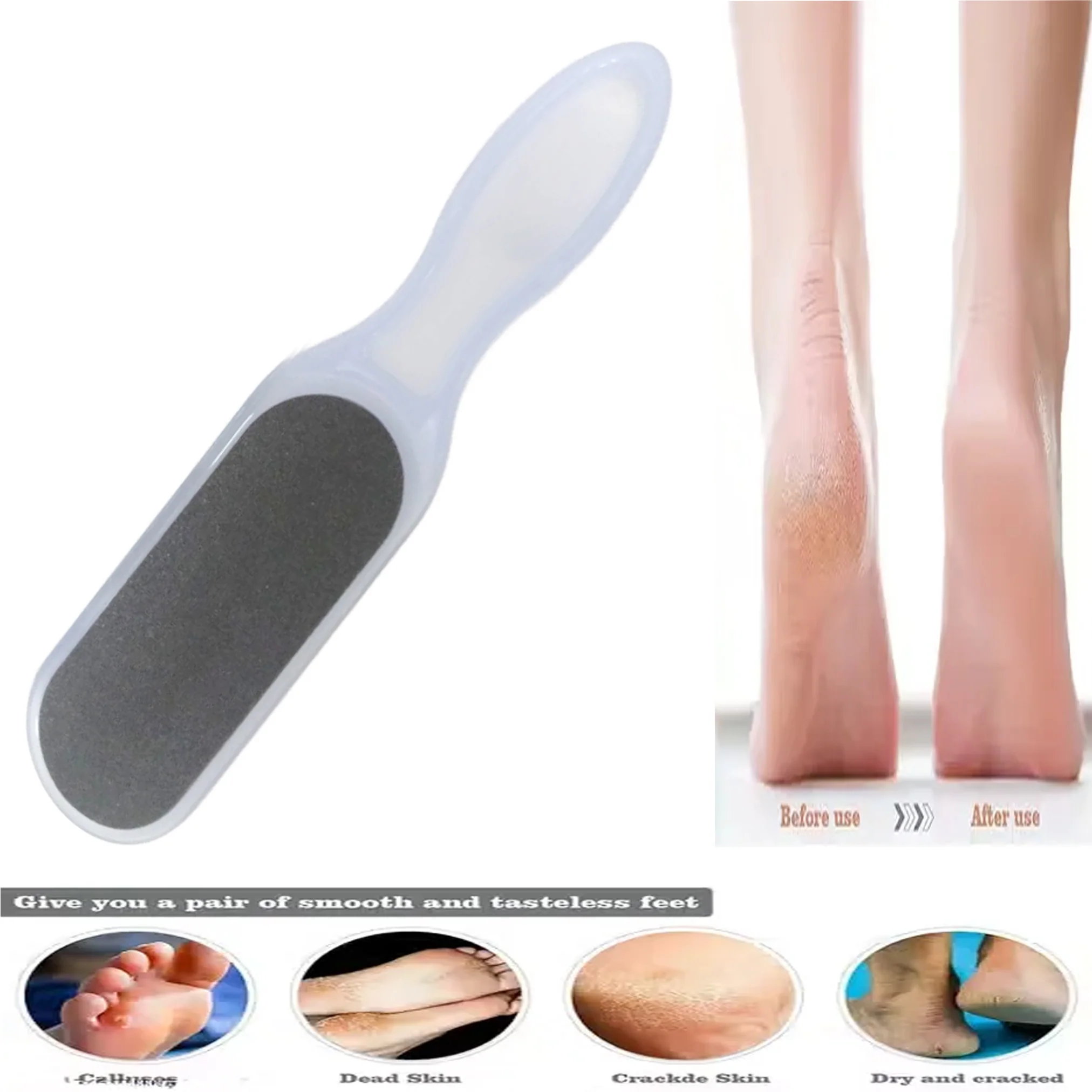 Foot Scrubber for Men and Women – Double-Sided Pedicure Foot File for Dead Skin Removal - Image 2
