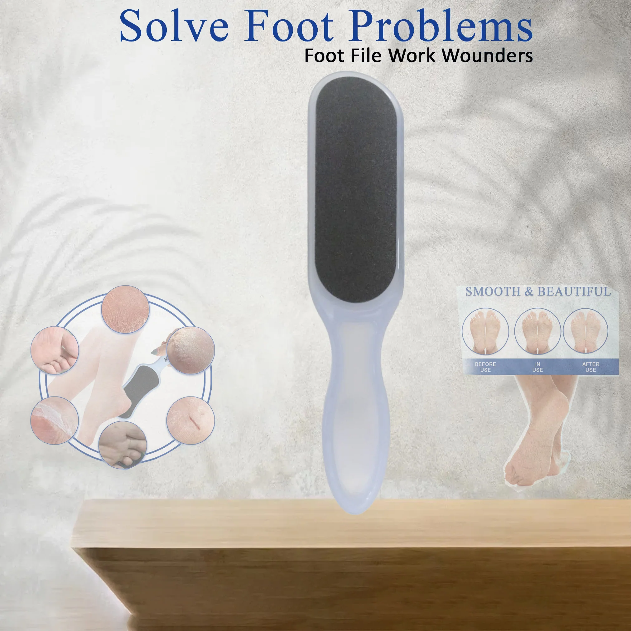 Foot Scrubber for Men and Women – Double-Sided Pedicure Foot File for Dead Skin Removal - Image 4