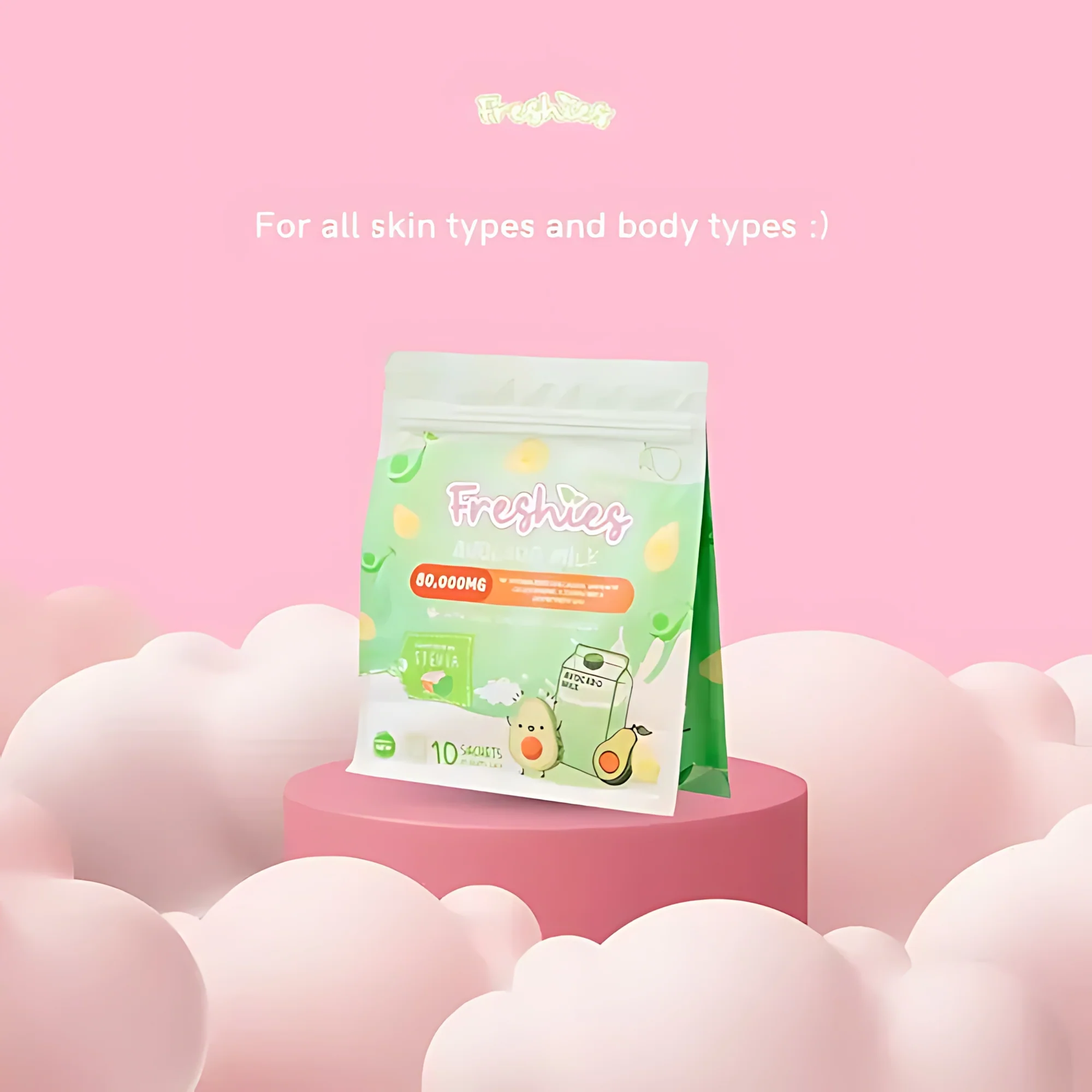 Freshies Avocado Milk - 10 Sachets × 21g Each - Image 2
