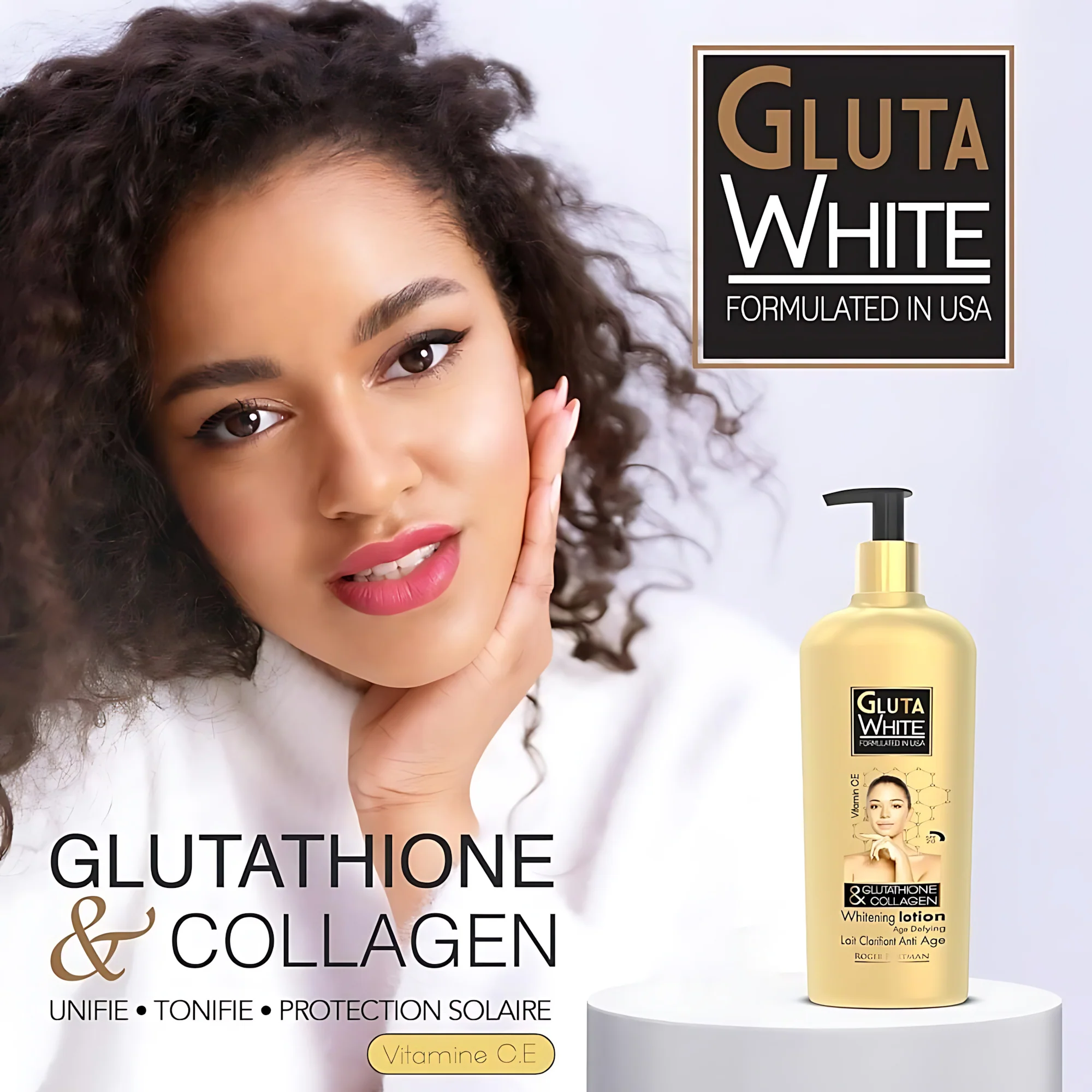 Gluta White Glutathione & Collagen Brightening Body Lotion – 500ml - Image 4