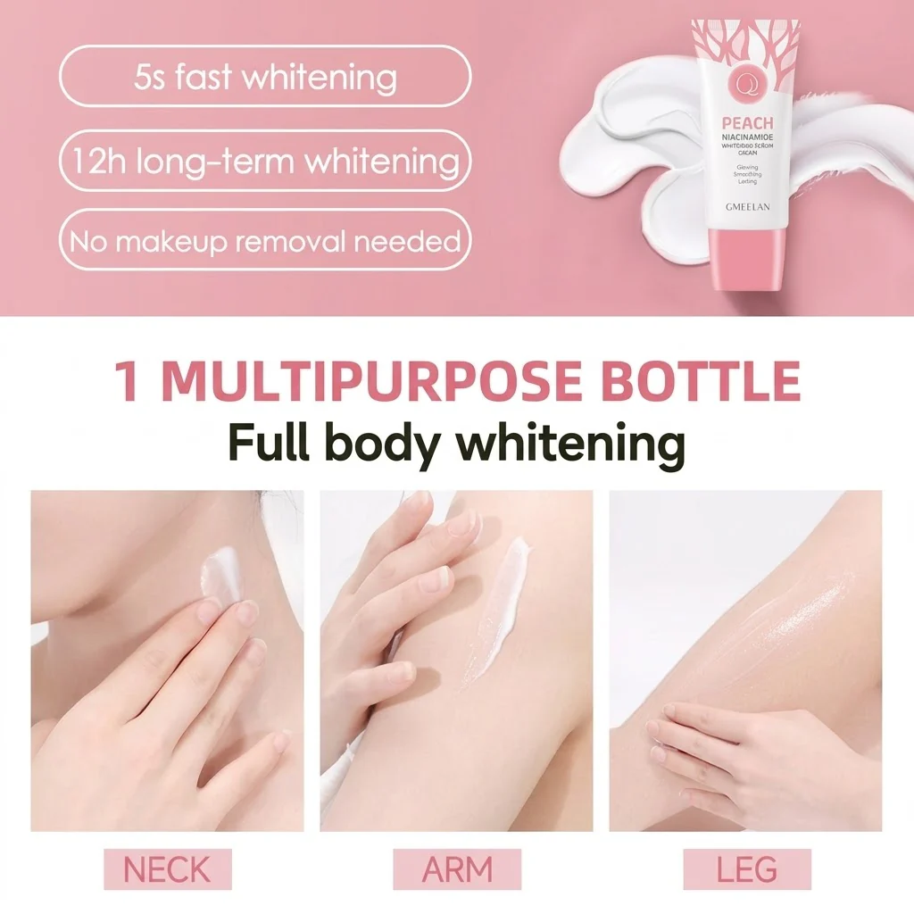 GMEELAN Peach Niacinamide Whitening Serum Cream - 50g - Image 4