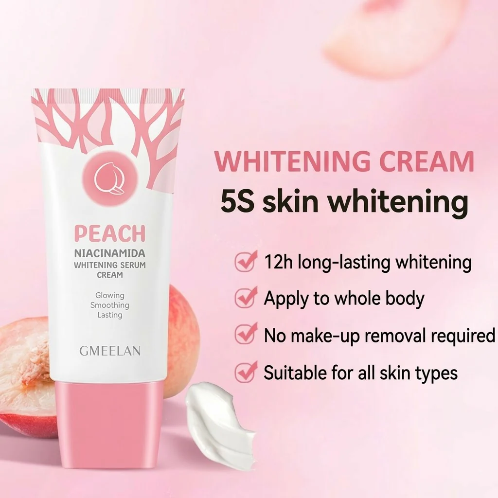 GMEELAN Peach Niacinamide Whitening Serum Cream - 50g - Image 6