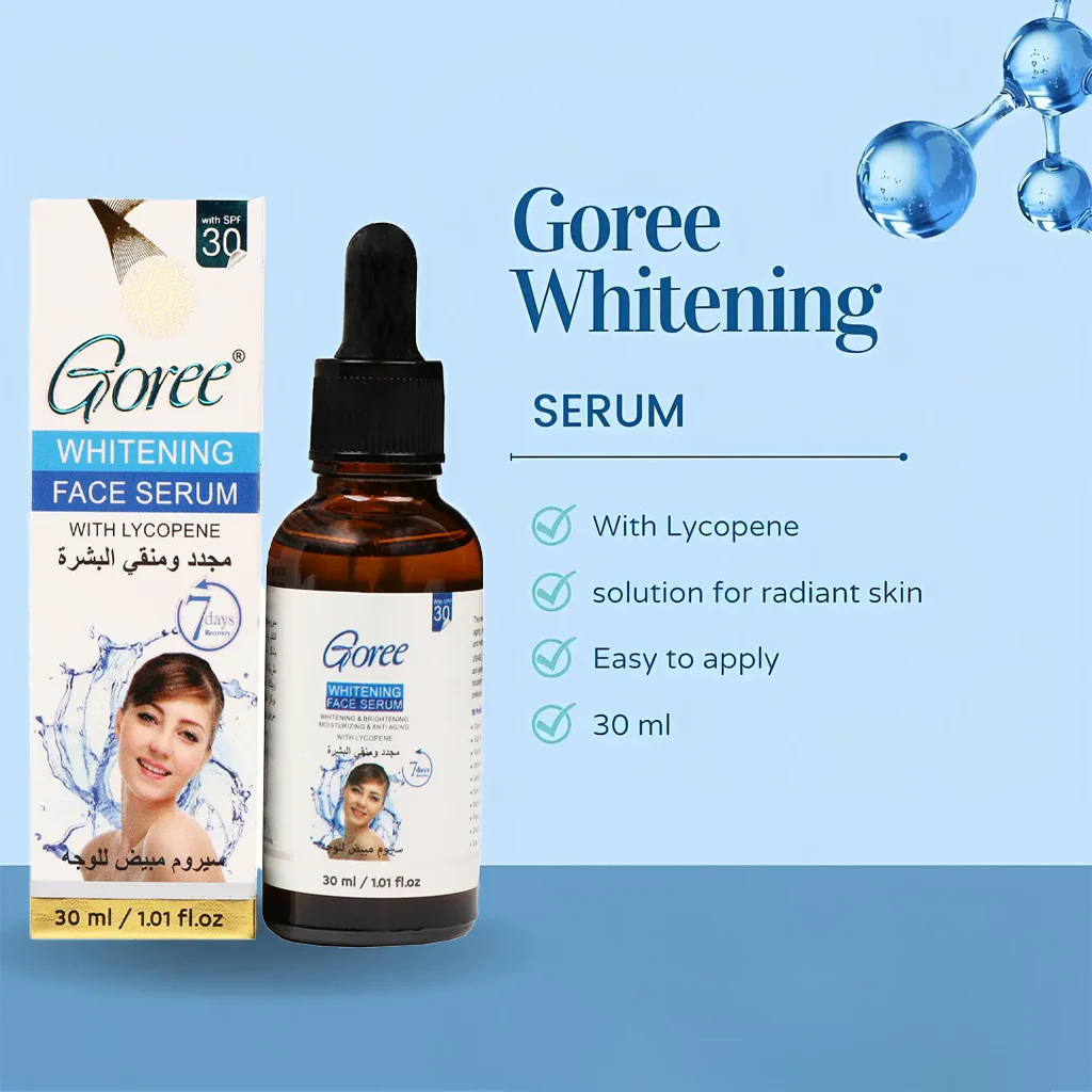 Goree Whitening Face Serum with Lycopene – 30ml - Image 3