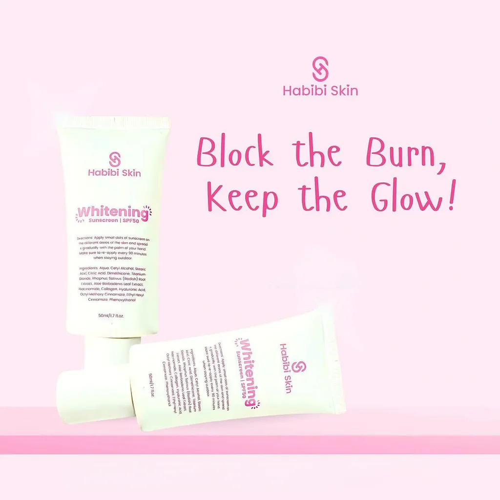 Habibi Skin Whitening Sunscreen SPF 50 – 50ml - Image 6