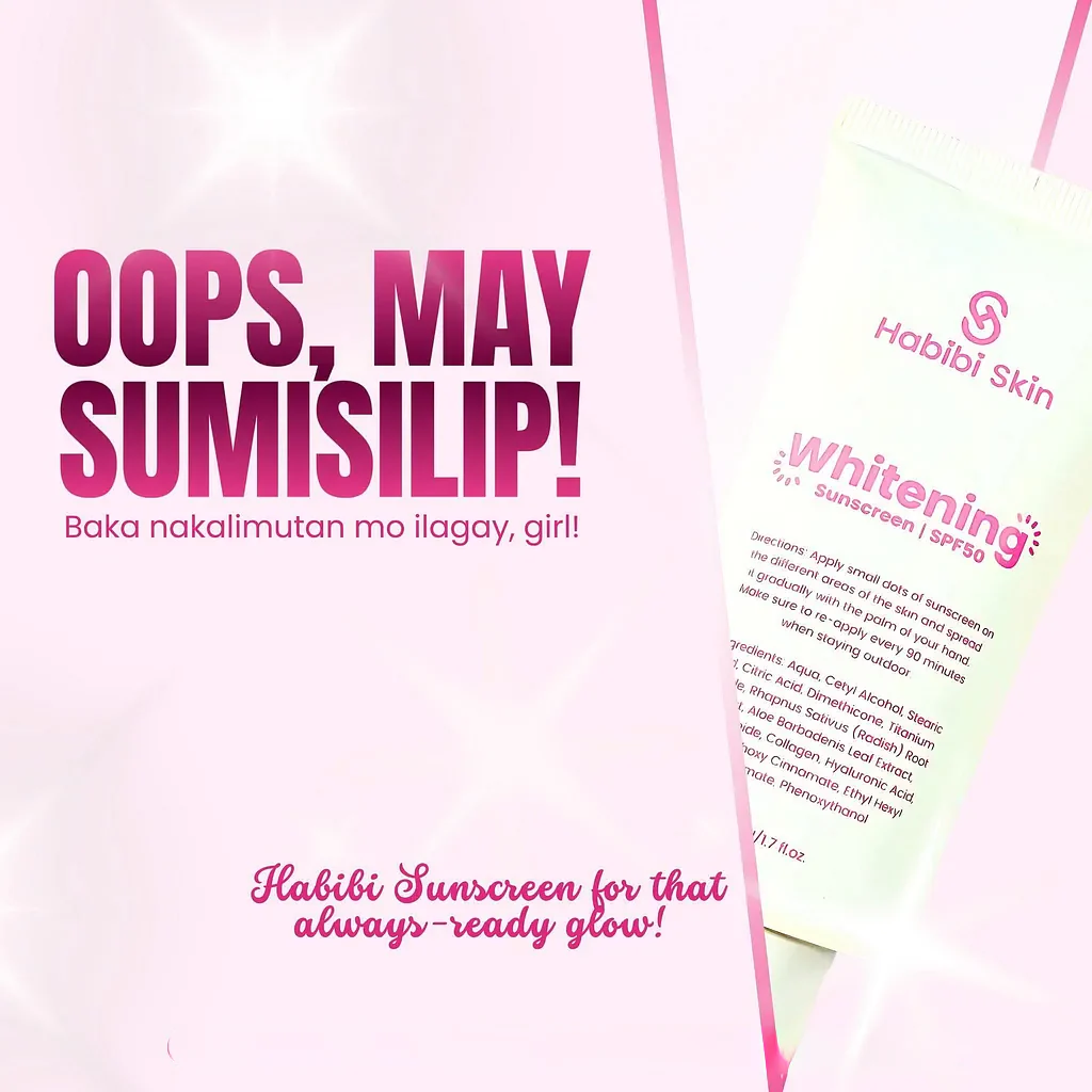 Habibi Skin Whitening Sunscreen SPF 50 – 50ml - Image 7