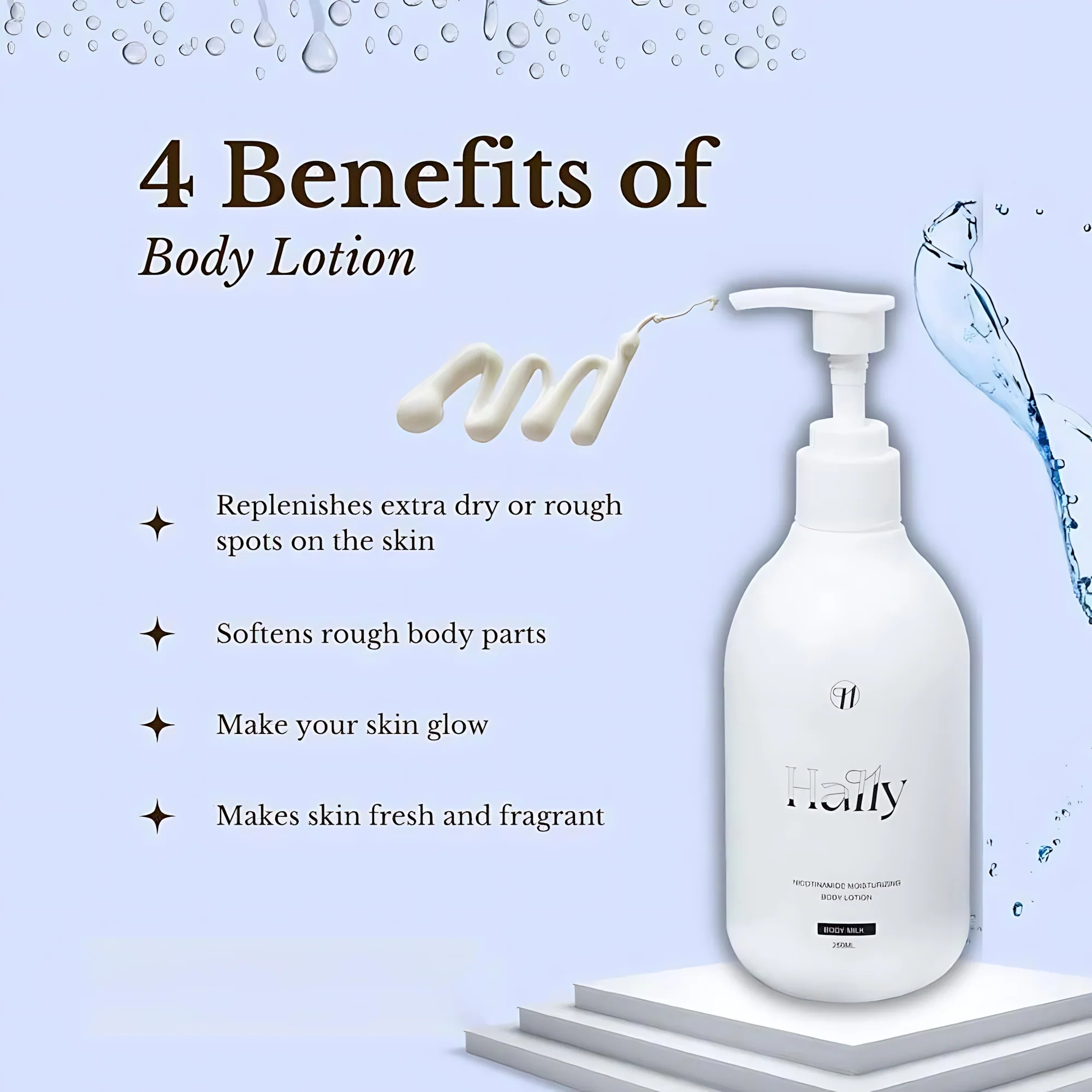 Hally Nicotinamide Moisturizing Body Lotion - Combo Offer (250ml + 250ml) - Image 12