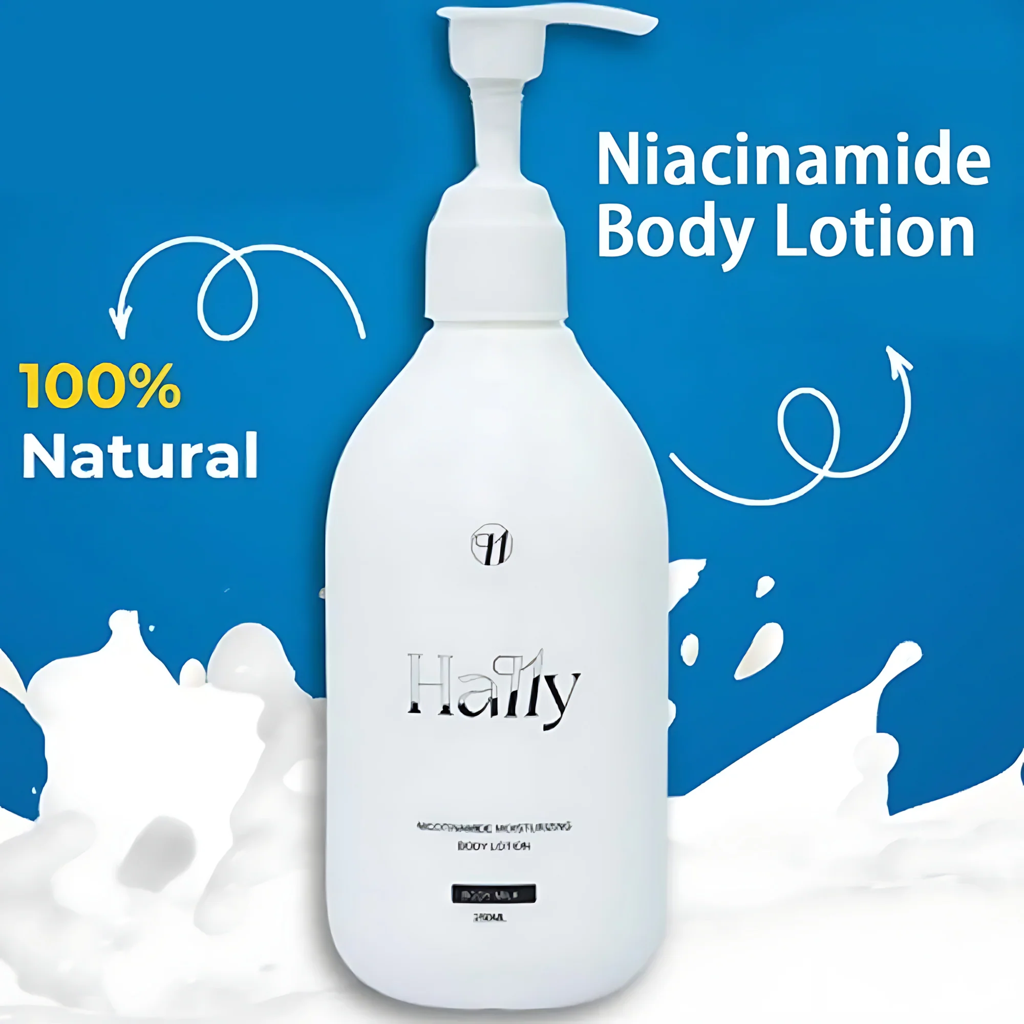 Hally Nicotinamide Moisturizing Body Lotion - Combo Offer (250ml + 250ml) - Image 6