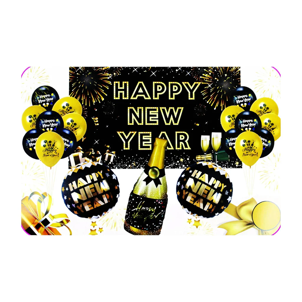 Happy New Year Balloon Set – Festive Party Decorations for New Year’s Eve Celebrations - Image 4