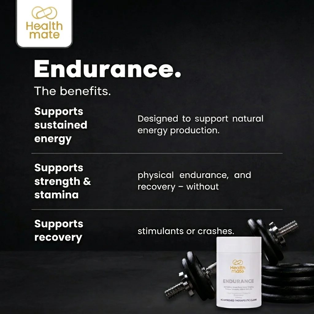Healthmate Endurance Food Supplement Capsules – 700mg (30 Capsules) - Image 5