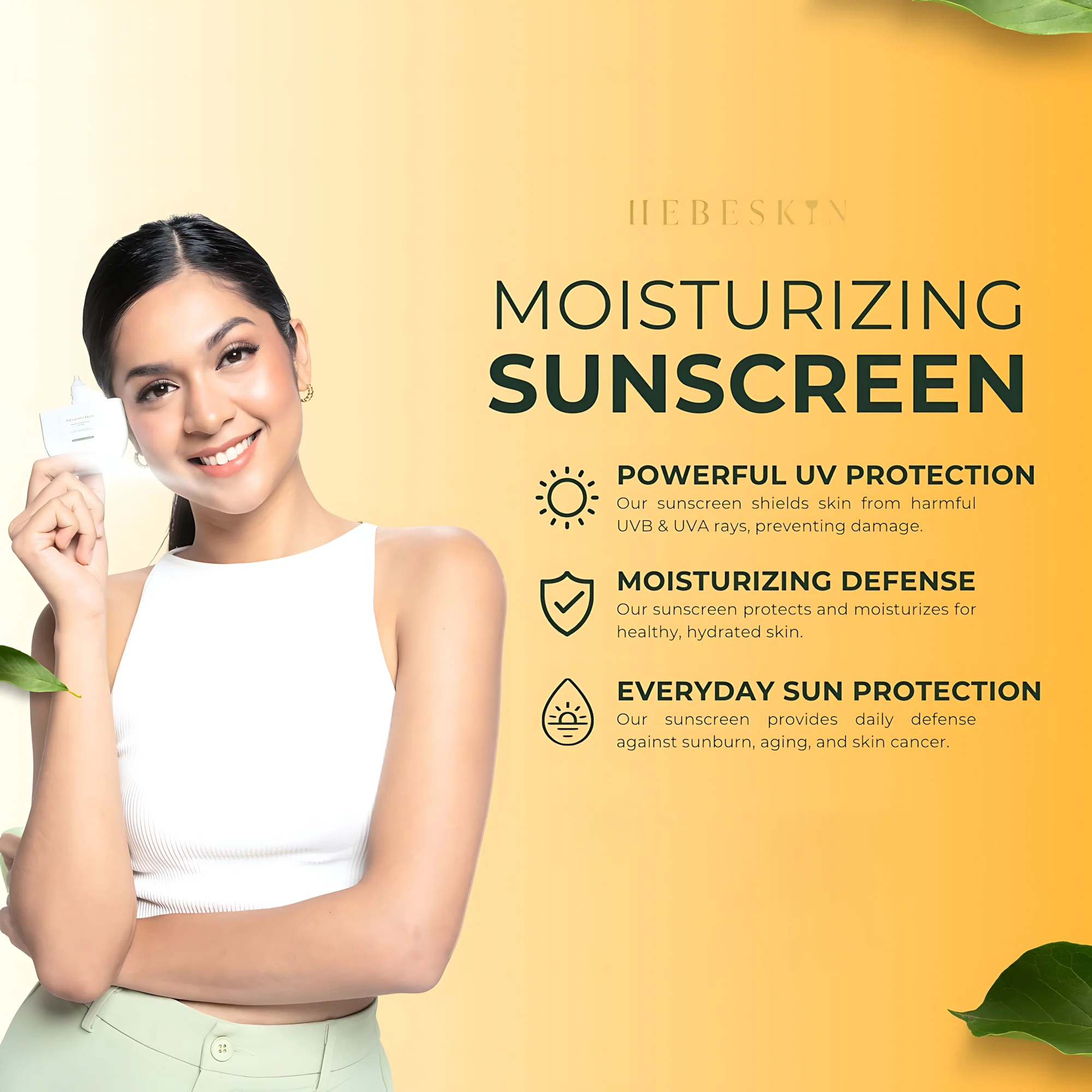 Hebeskin Pro Sunscreen SPA50 PA+++ – 50g - Image 7