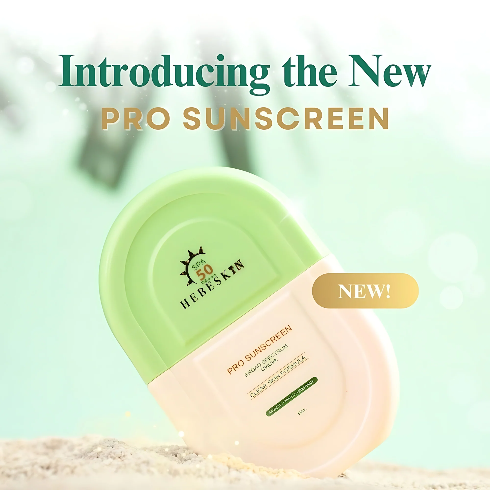 Hebeskin Pro Sunscreen SPA50 PA+++ – 50g - Image 9