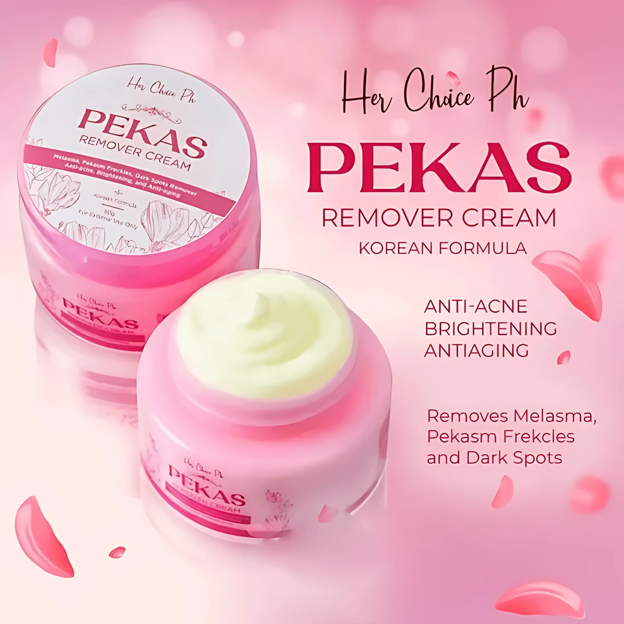 Her Choice Ph Pekas Remover Cream - 50g - Image 4