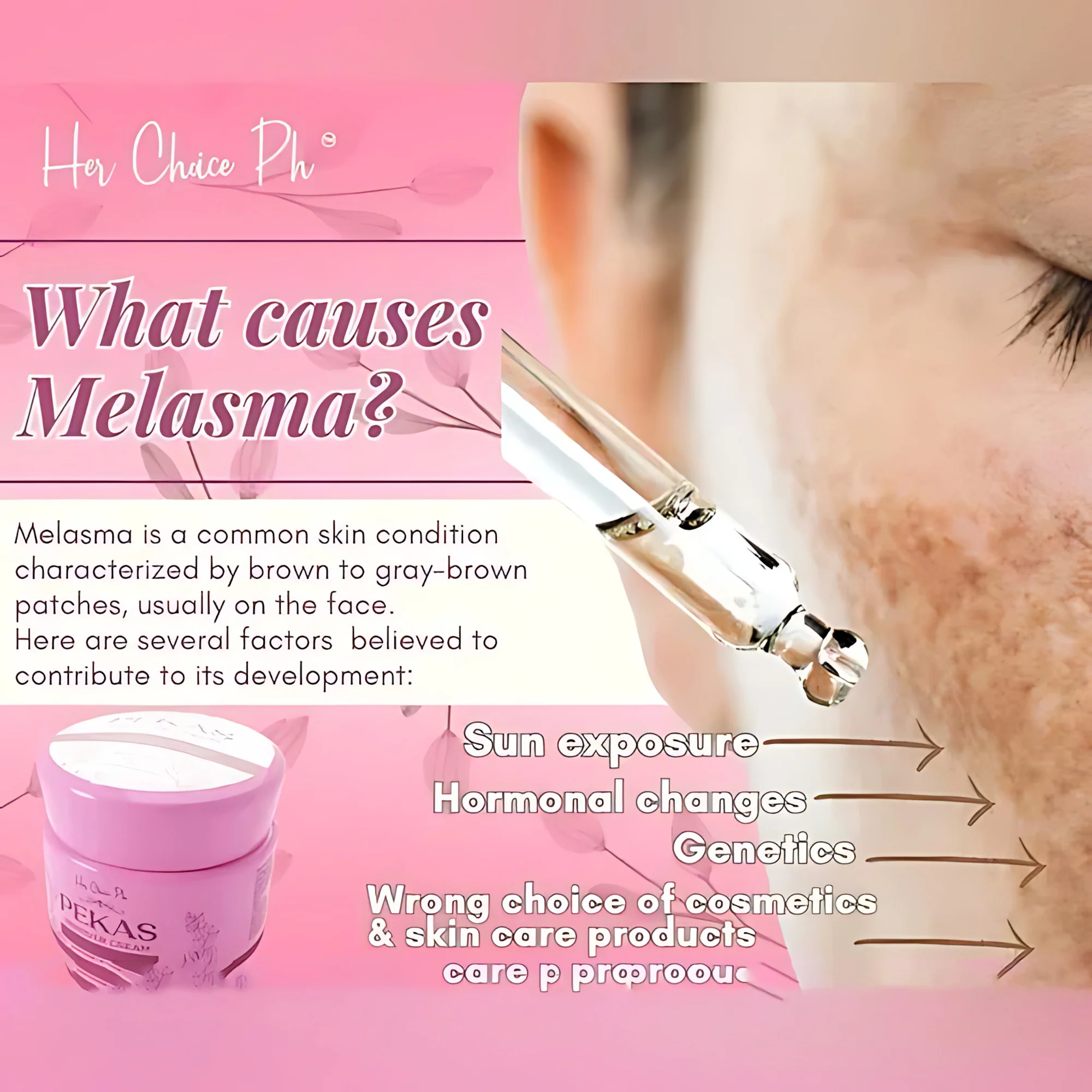Her Choice Ph Pekas Remover Cream - 50g - Image 7