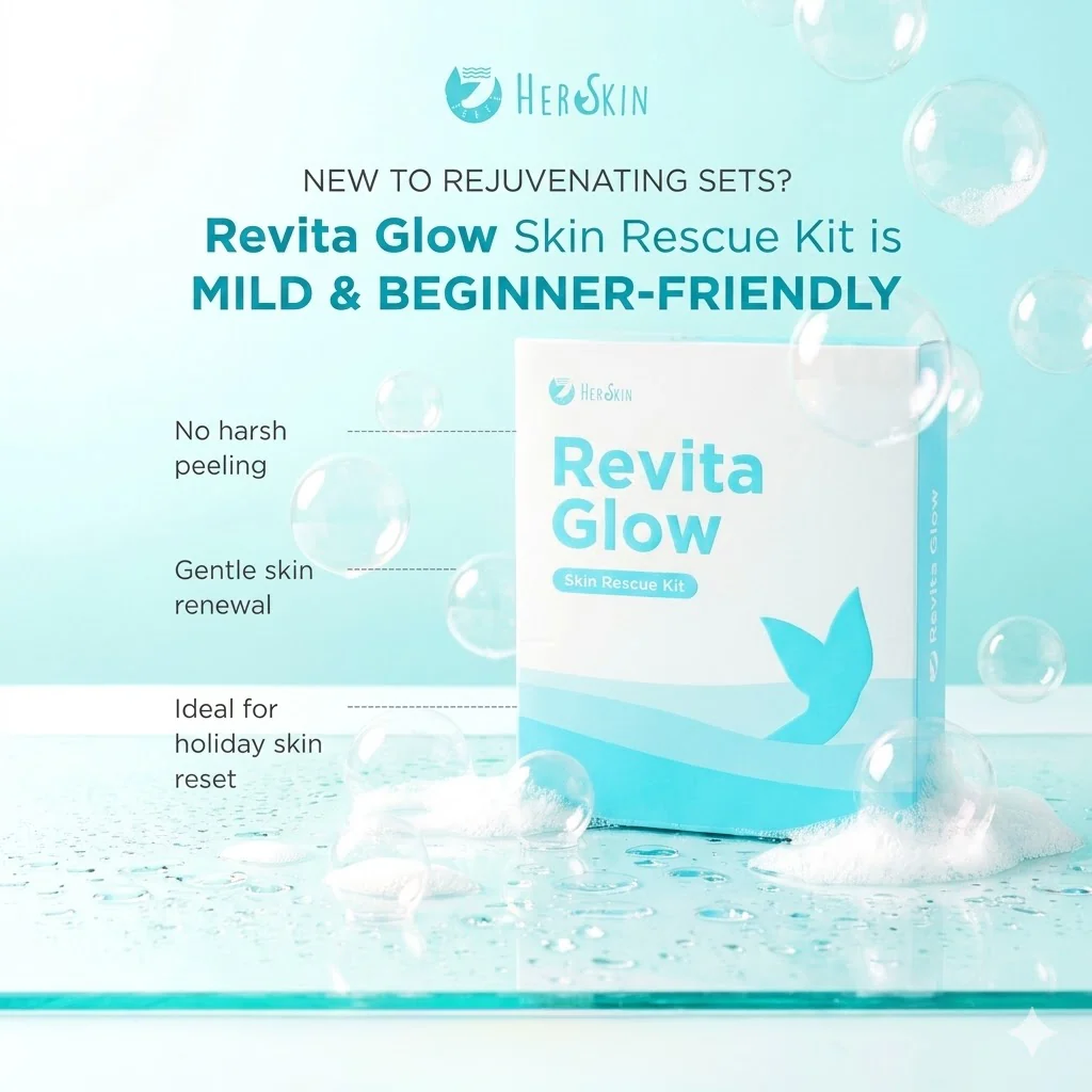 HerSkin Revita-Glow Skin Rescue Kit – 4-Piece Rejuvenating Set - Image 6