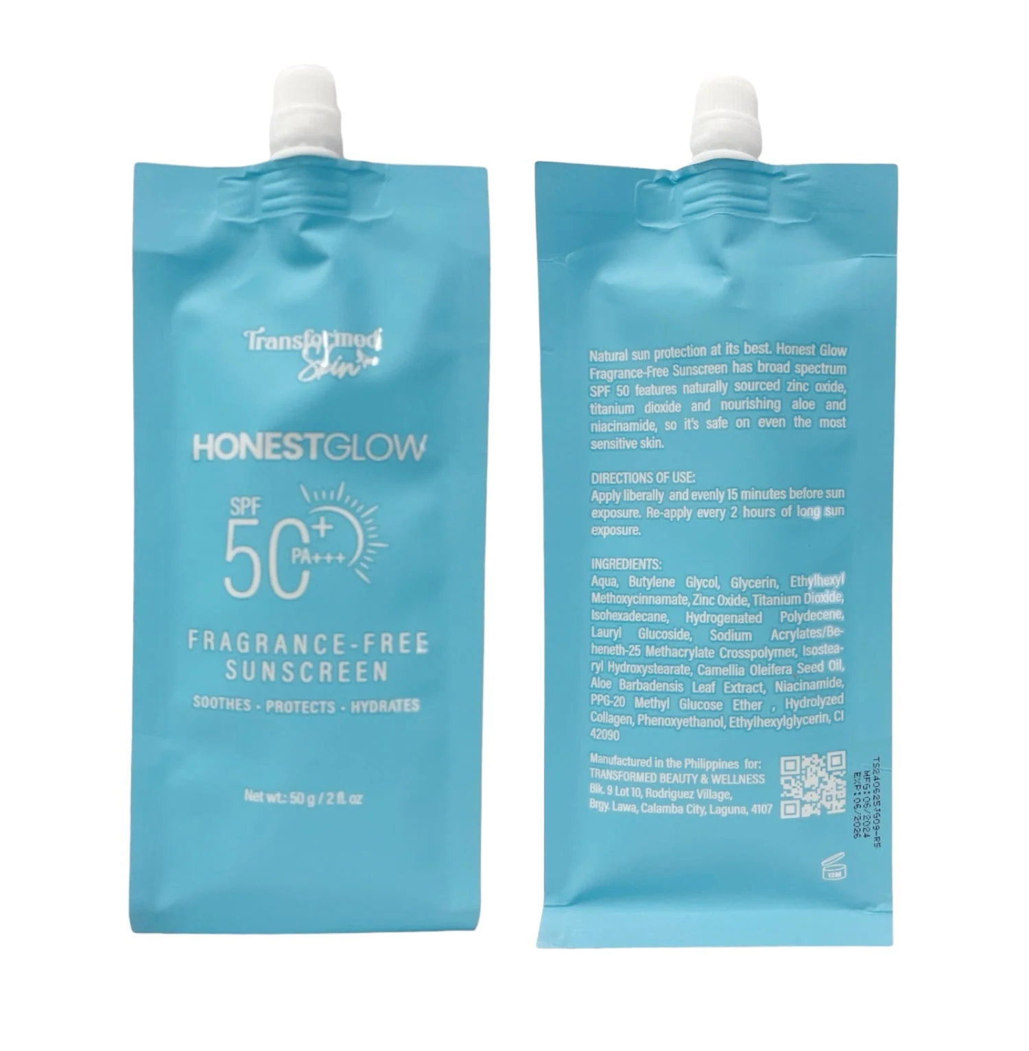Honest Glow SPF50+ PA+++ Fragrance Free Sunscreen - 50g - Image 4