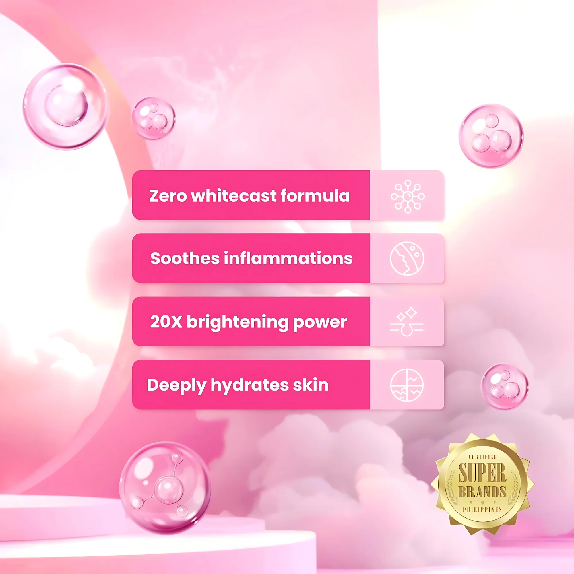 HONESTGLOW Glass Skin Serum Lotion – Niacinamide, Glutathione & Snail Mucin – SPF 50 PA+++(250ml) - Image 2