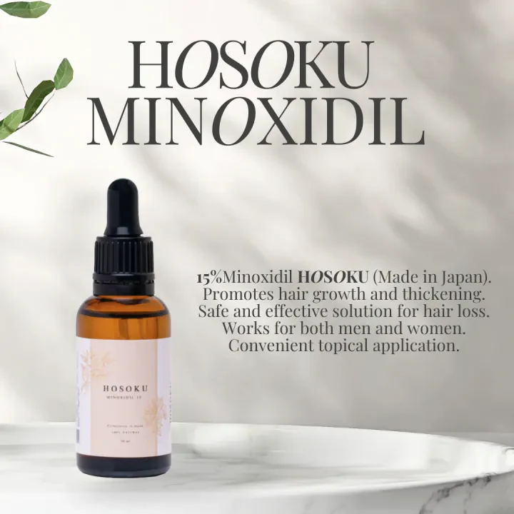 HOSOKU Minoxidil 15% Hair Regrowth Oil – 30ml - Image 3
