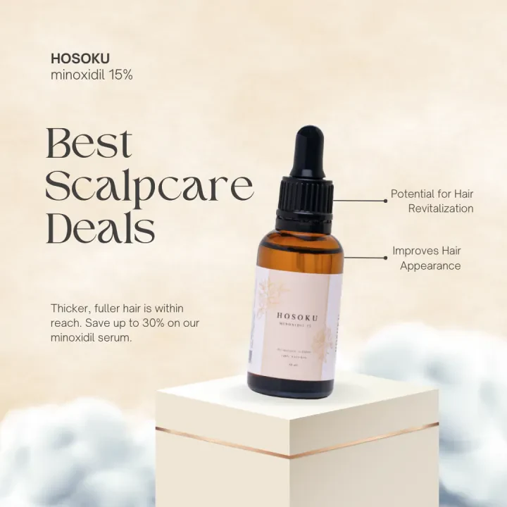 HOSOKU Minoxidil 15% Hair Regrowth Oil – 30ml - Image 5