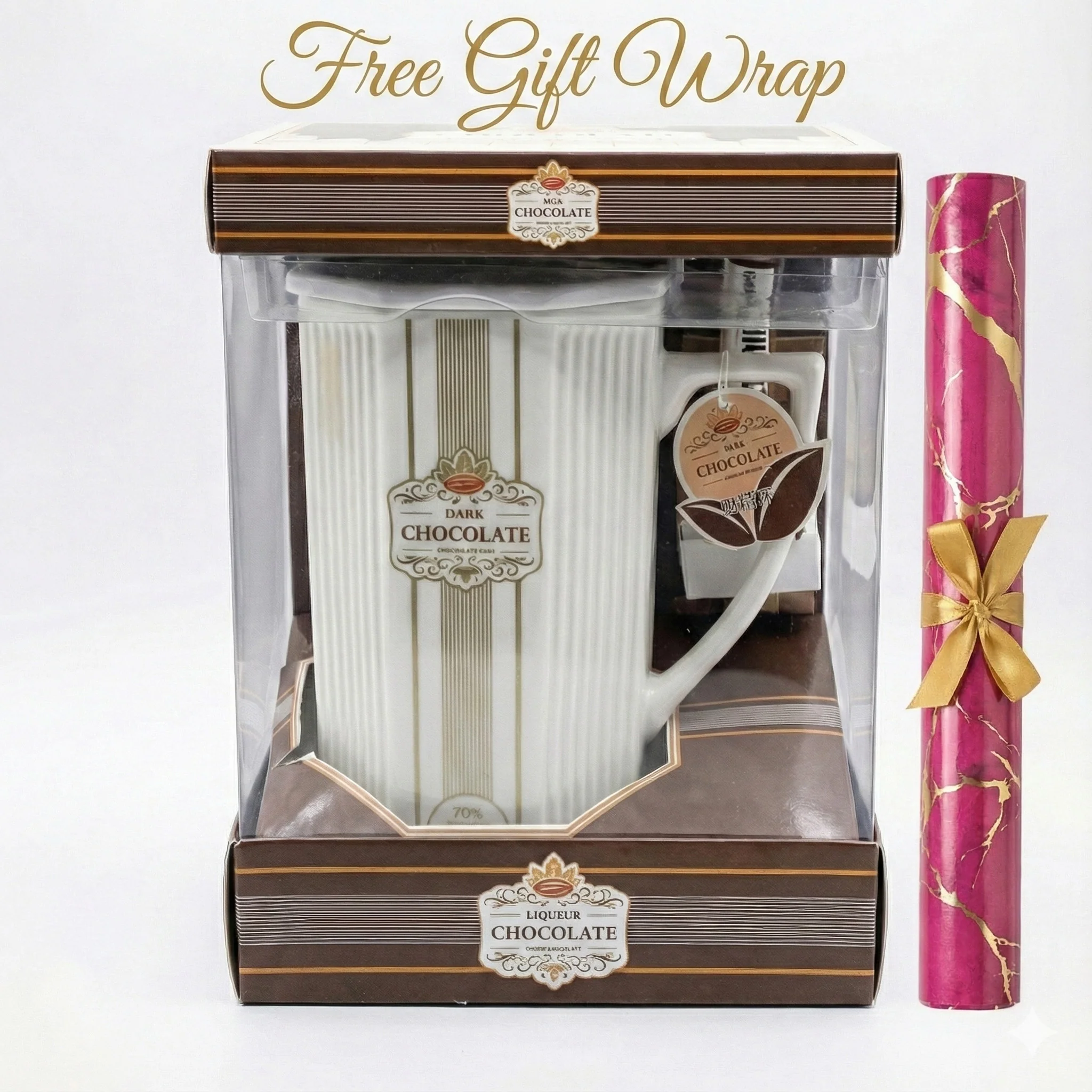 Hot Chocolate Ceramic Mug Gift Set – With Free Gift Wrap - Image 2