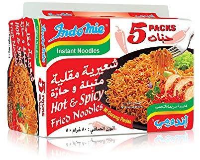 Indomie Instant Hot & Spicy Fried Noodles  5Pcs x 70g