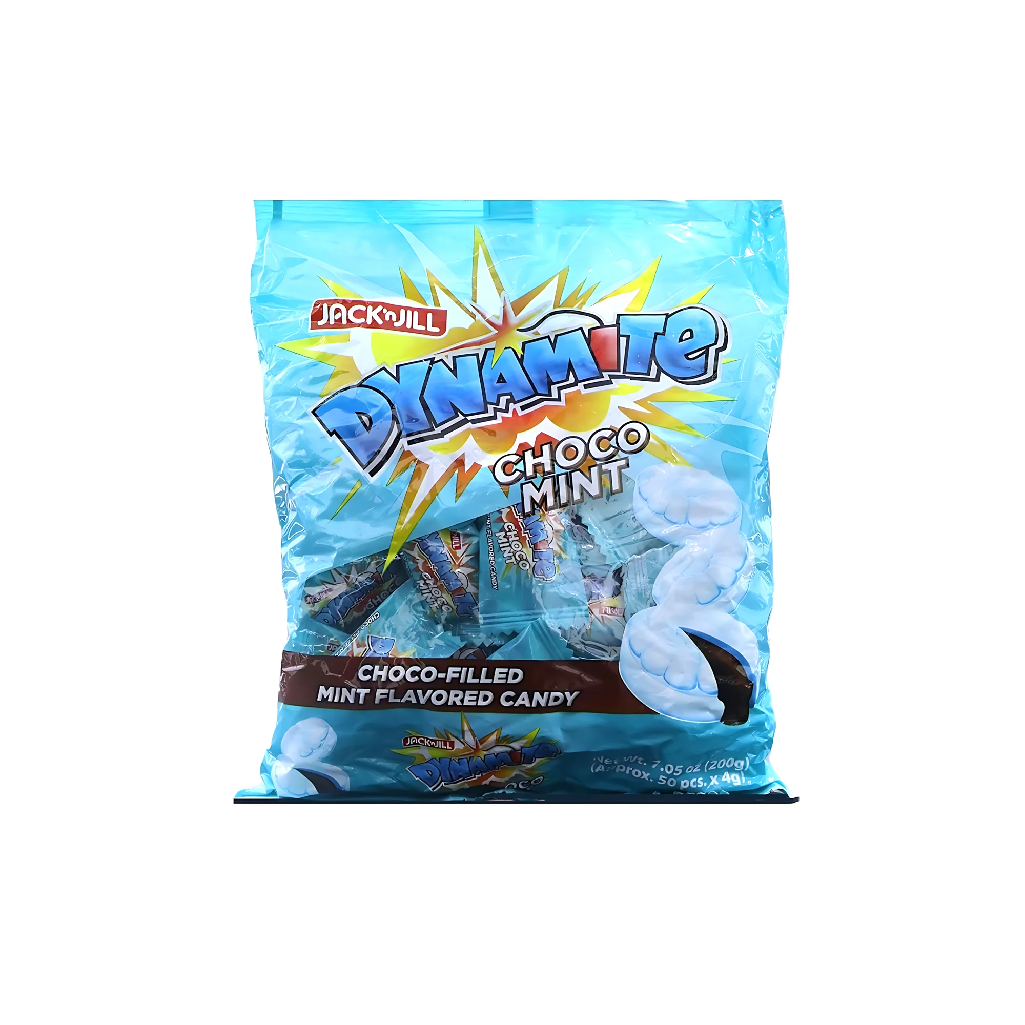 Jack ‘n Jill Dynamite Choco Mint Candy – 200g (approx. 50pcs x 4g) - Image 2