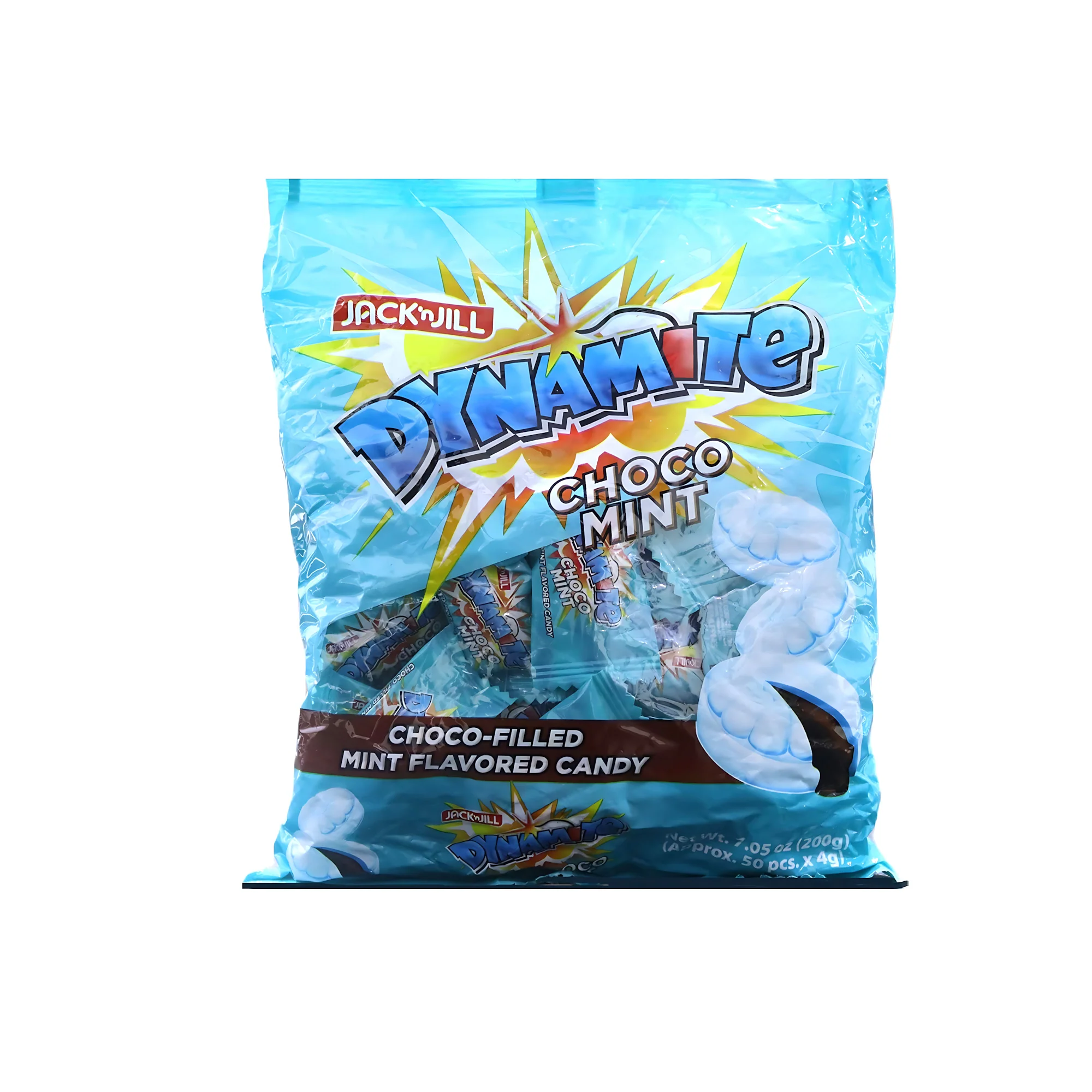 Jack ‘n Jill Dynamite Choco Mint Candy – 200g (approx. 50pcs x 4g) - Image 4