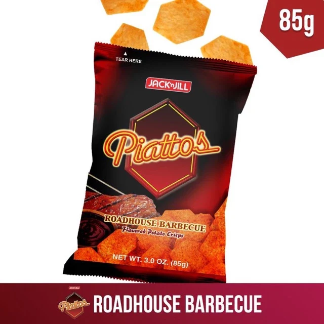 Jack N Jill Piattos Potato Crisps Roadhouse Barbecue 85gm - Image 3