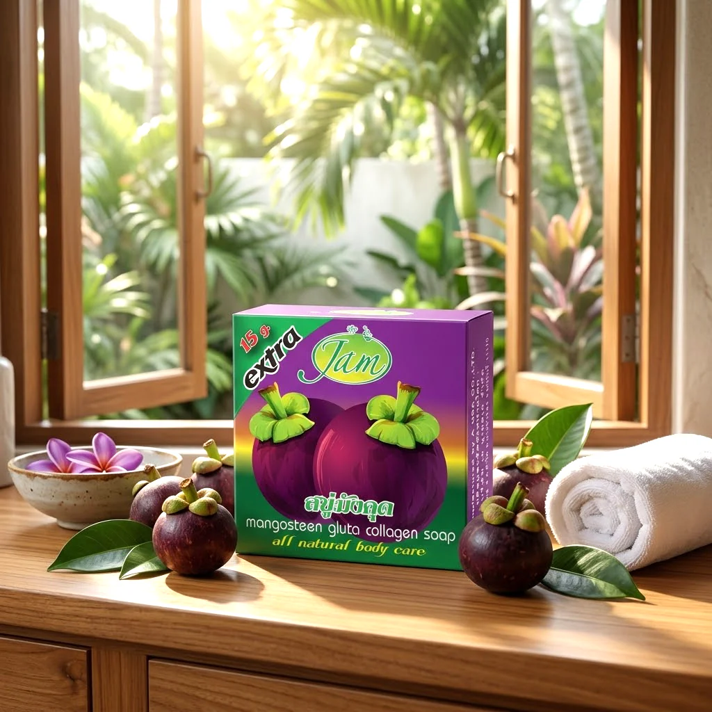 Jam Mangosteen Gluta Collagen Soap – 65g