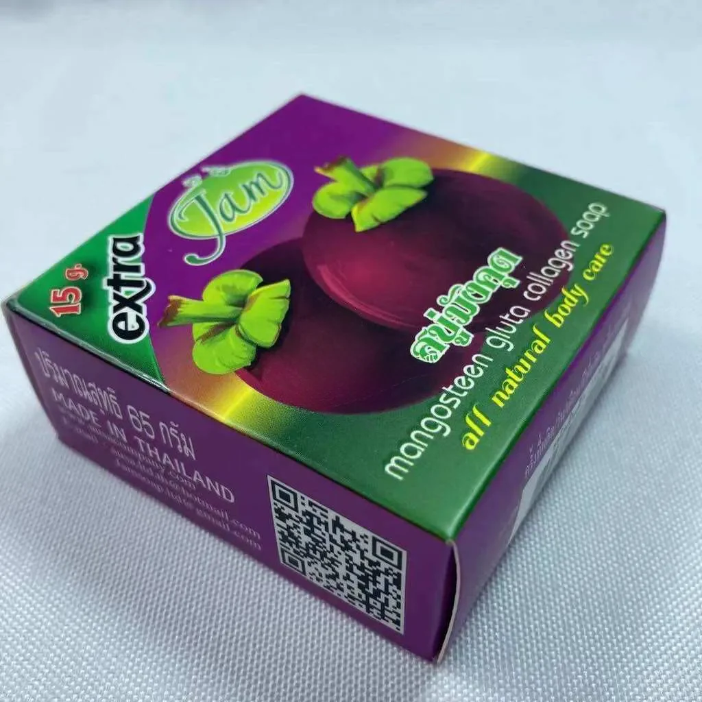 Jam Mangosteen Gluta Collagen Soap – 65g - Image 4