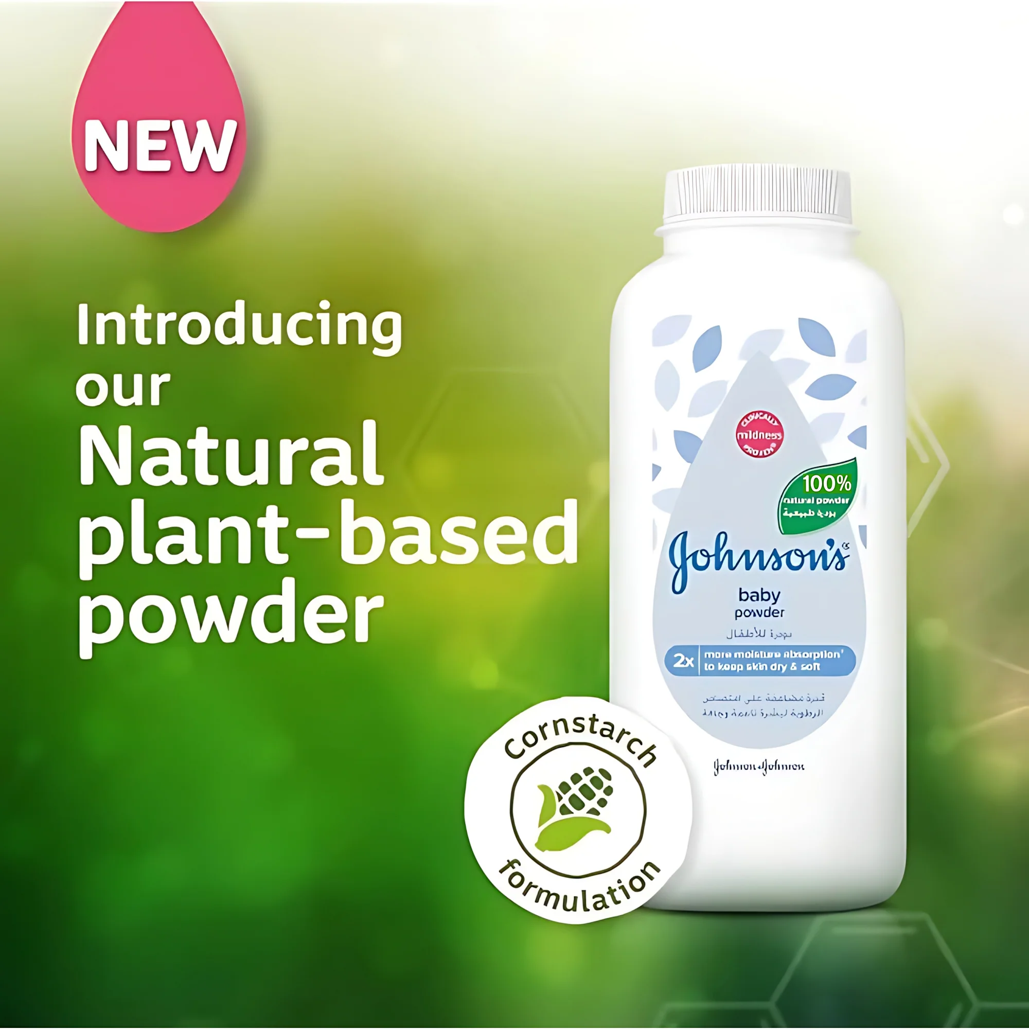 Johnson’s Cornstarch Classic Baby Powder – 200g - Image 2