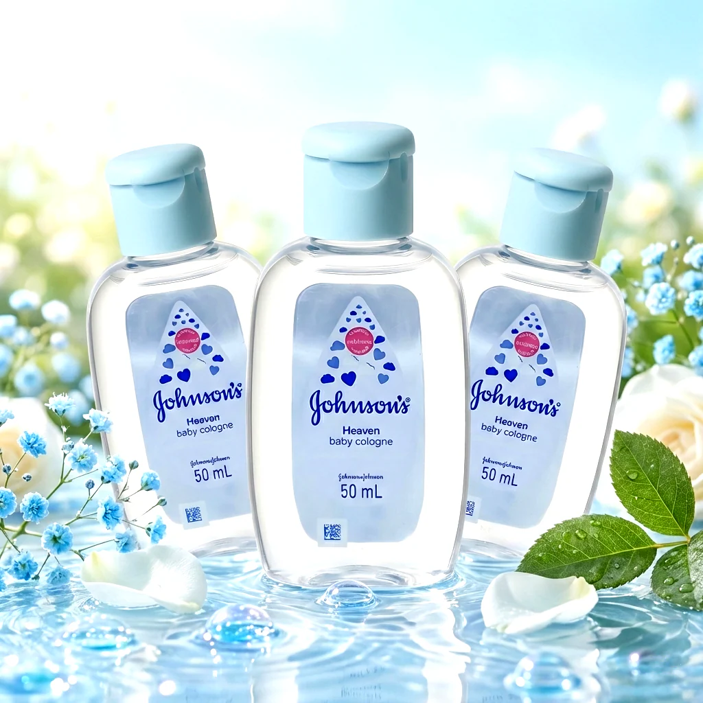 Johnson’s Heaven Baby Cologne – 50ml (3pcs Combo) - Image 2