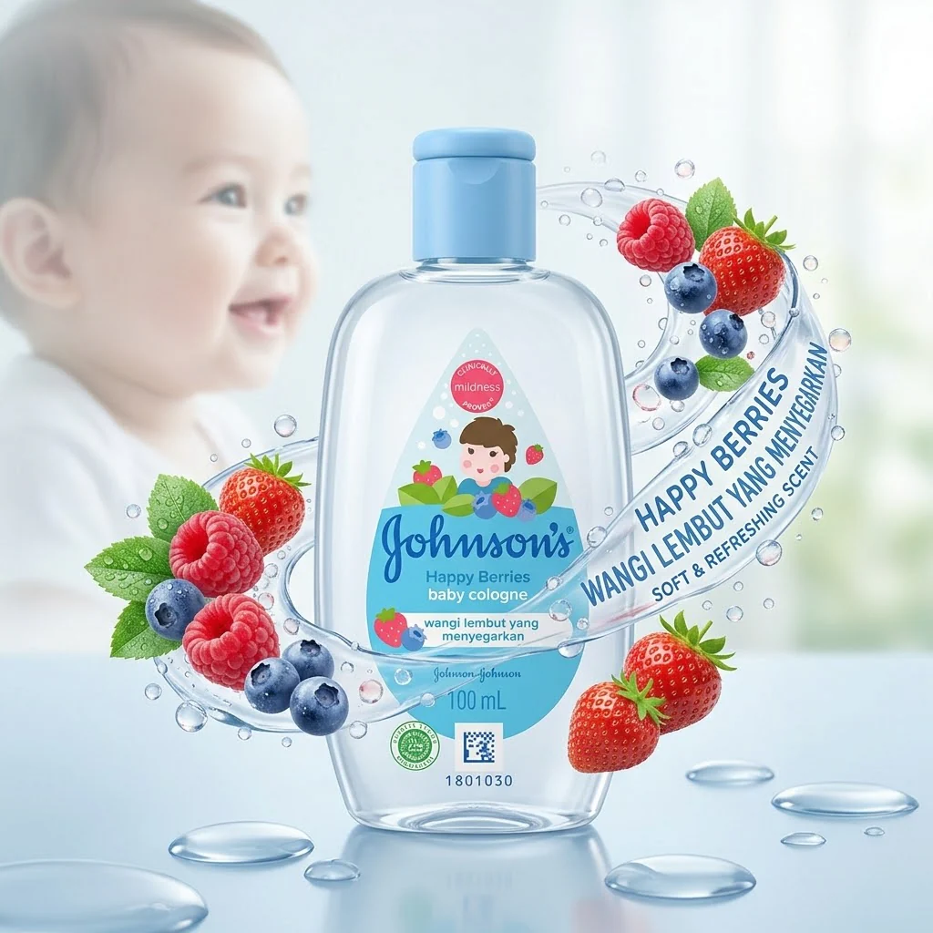 Johnson's Baby Cologne – Happy Berries (100ml) - Image 2