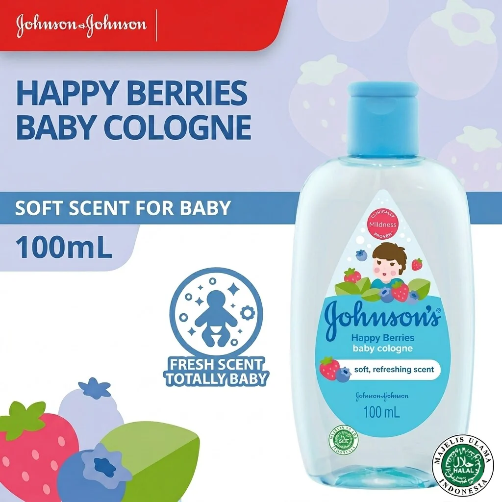 Johnson's Baby Cologne – Happy Berries (100ml) - Image 5