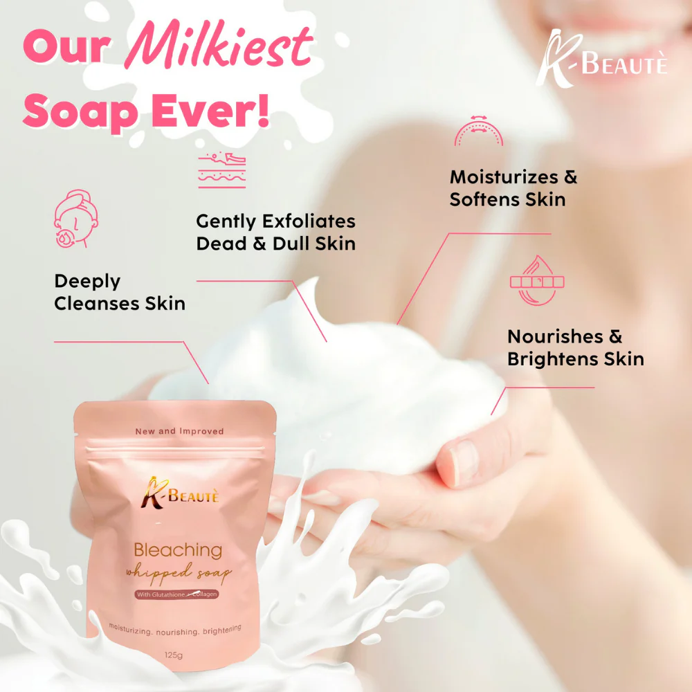 K Beauty Bleaching Whipped Soap - 125g - Image 2
