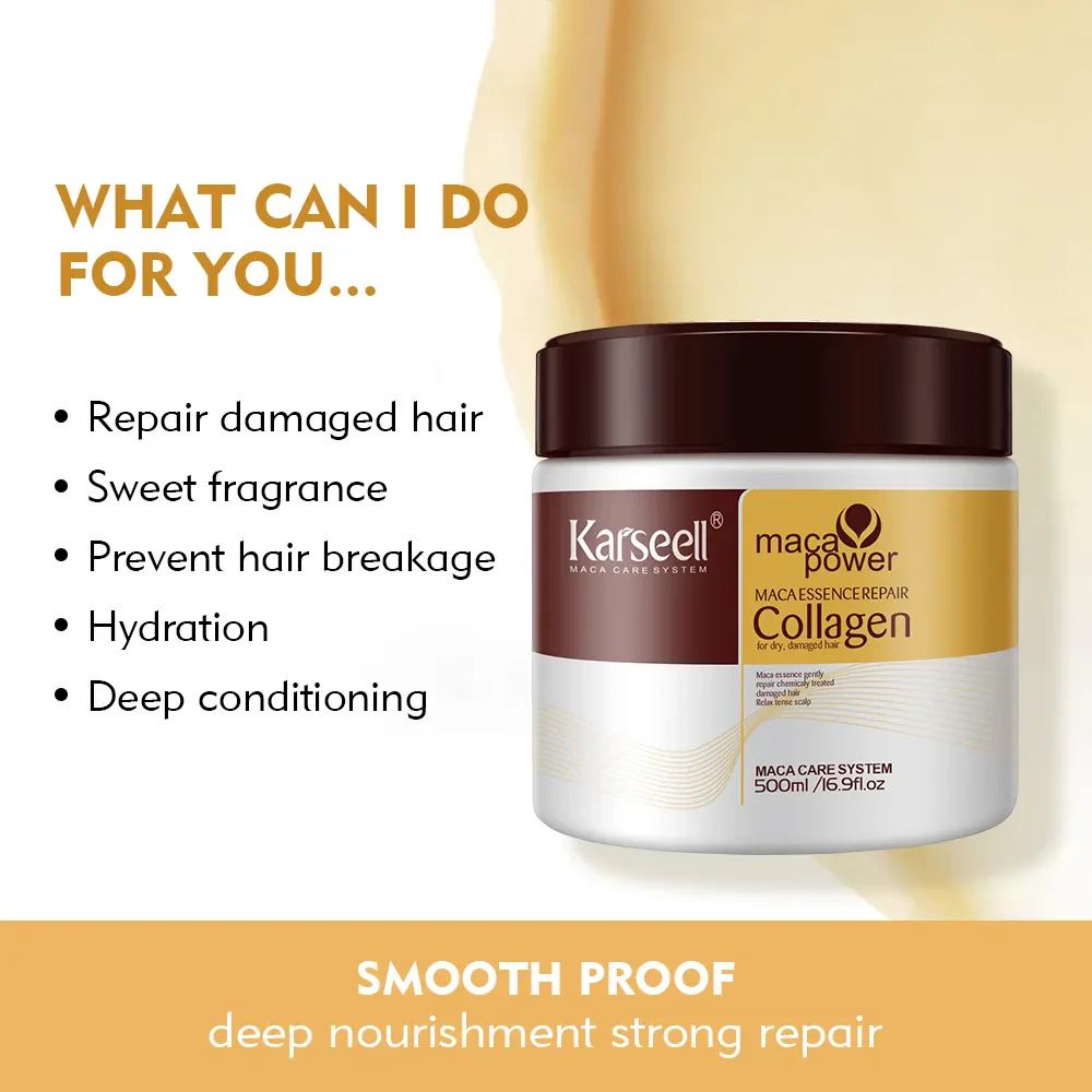 Karseell Collagen Conditioning Argan Oil Hair Mask - 500ml (Original) - Image 6