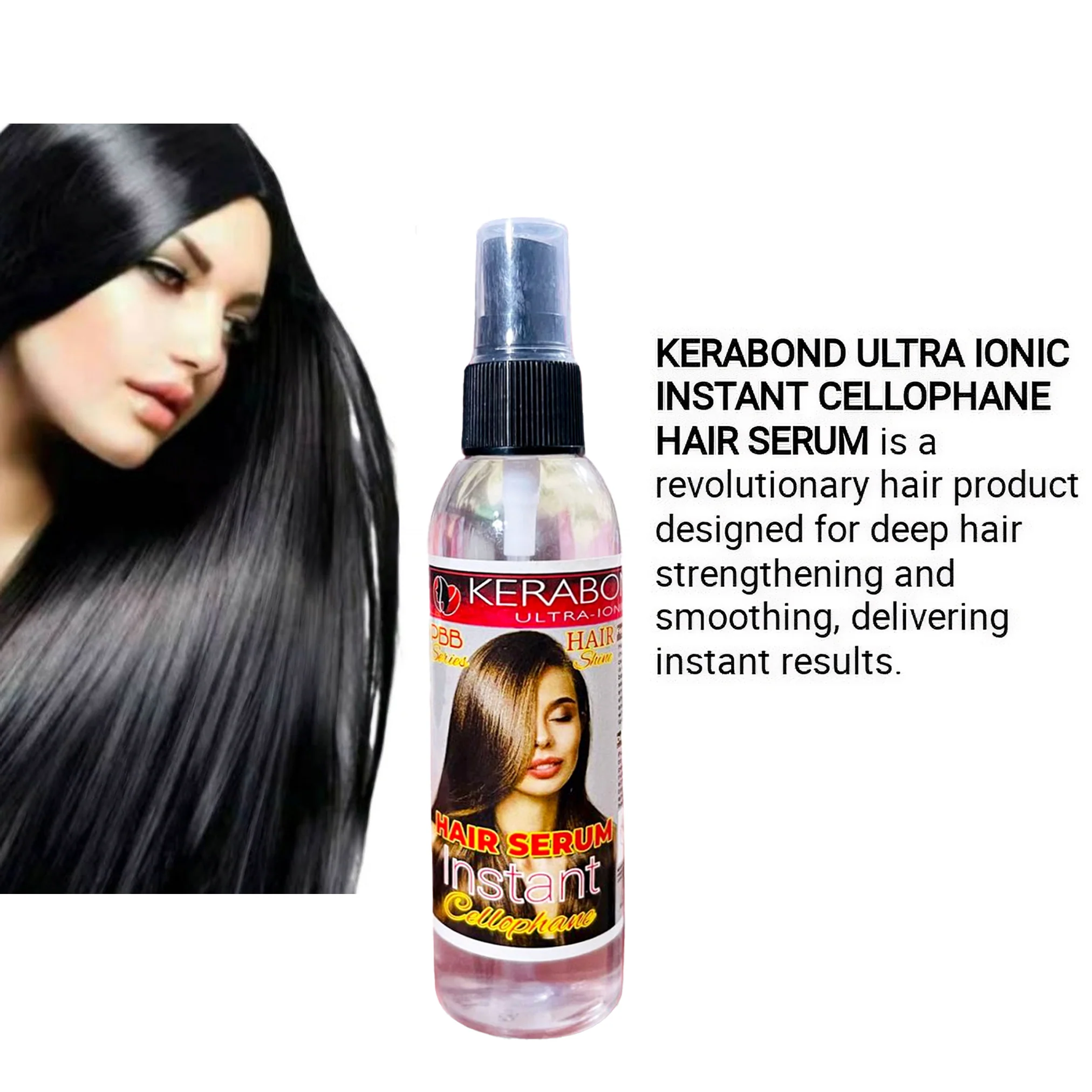 Kerabond Ultra-Ionic Hair Serum Instant Cellophane - 100ml - Image 7