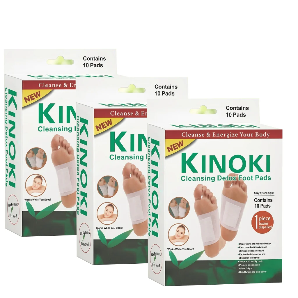 Kinoki Cleansing Detox Foot Pads - 10 Pads (3Pcs Combo) - Image 2
