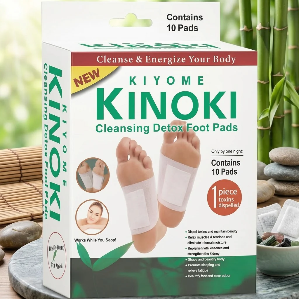 Kinoki Cleansing Detox Foot Pads - 10 Pads (3Pcs Combo) - Image 4