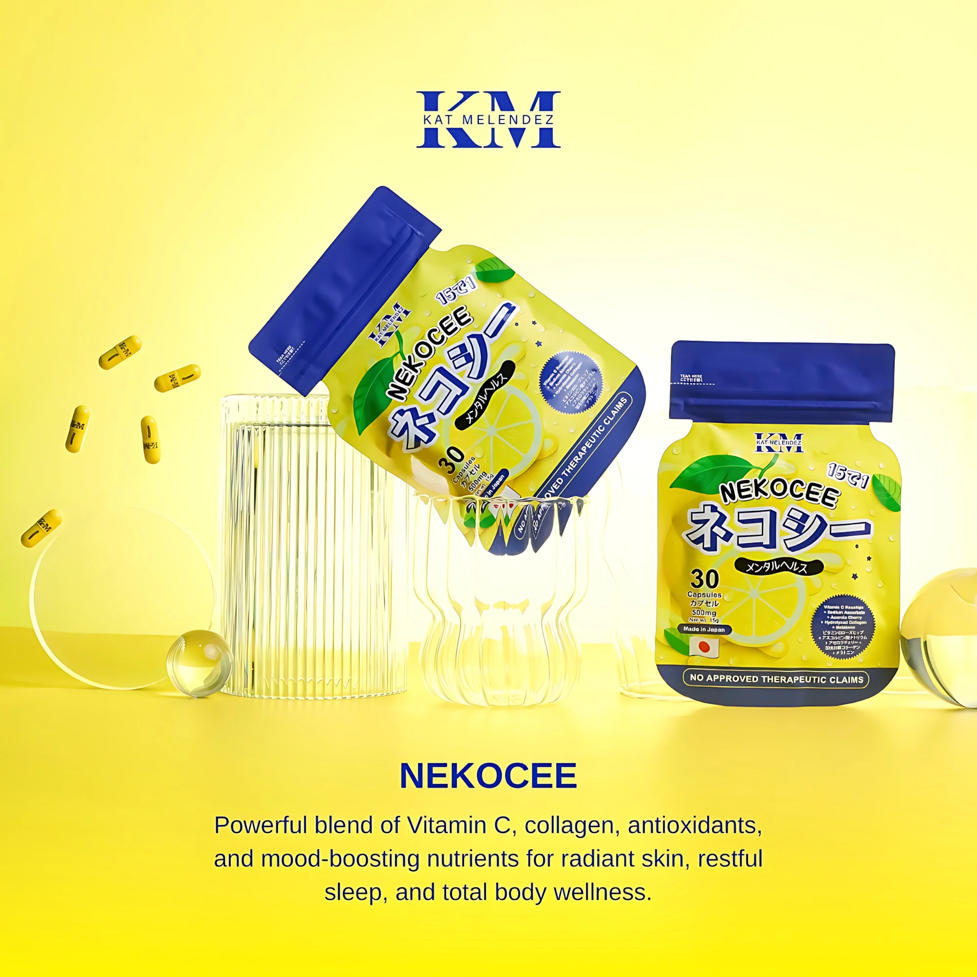 Nekocee 15-in-1 by Kath Melendez – Premium Japanese Supplement (30 Capsules, 500mg) - Image 3