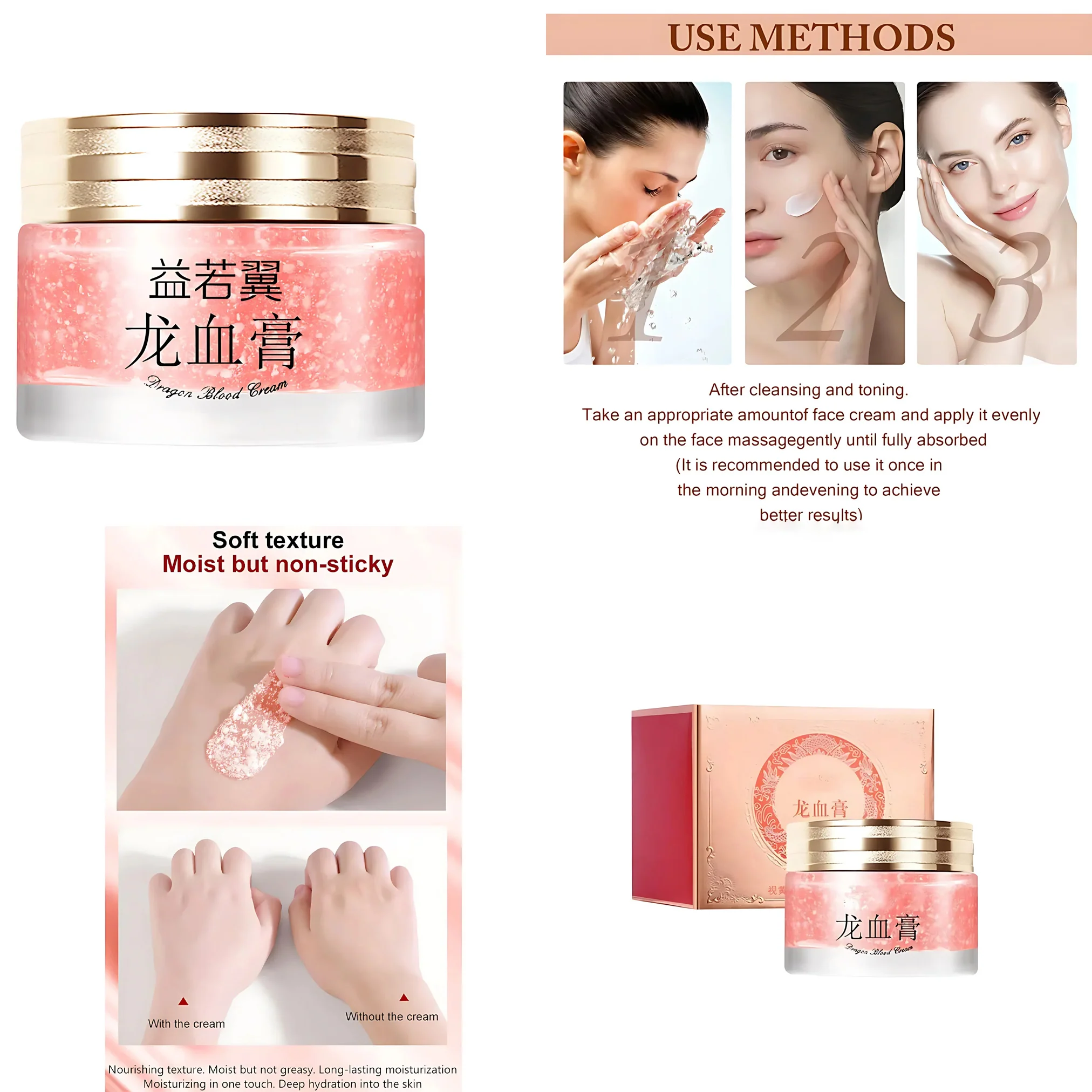 Kniyea VC Toner + Sadoer Niacinamide + Kiss Beauty Sunscreen + Retinol Placenta Royal Dragon Blood Cream – 4in1 Combo Set - Image 11