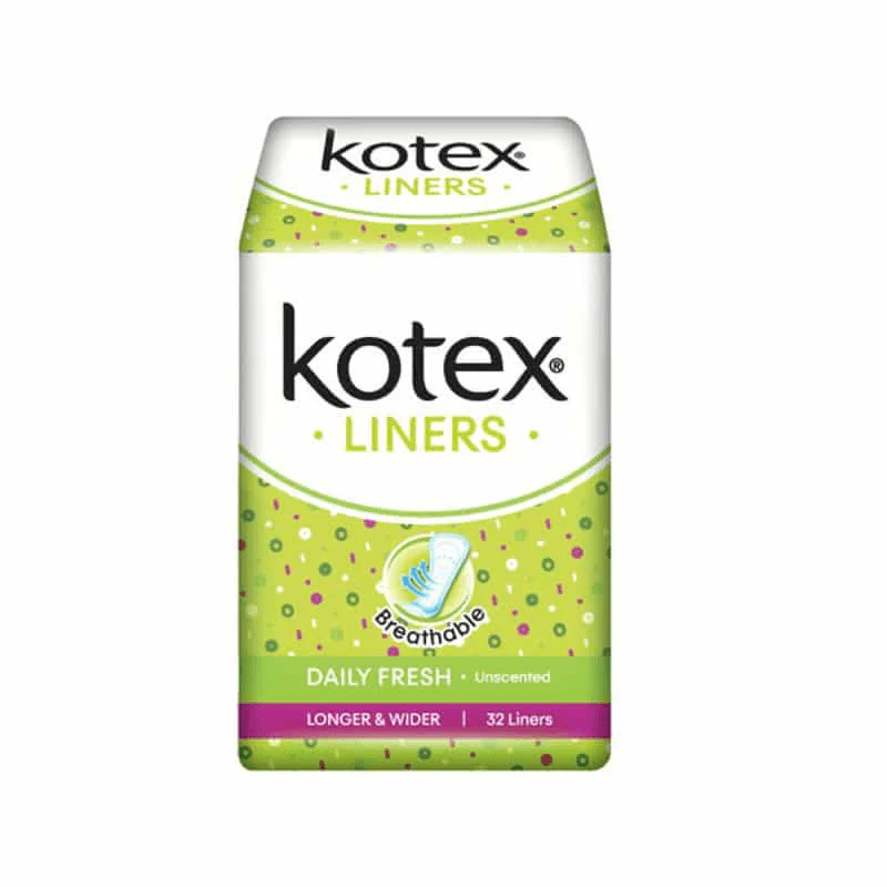 Kotex Fresh Liners Longer & Wider Breathable - 32 Pads - Image 3