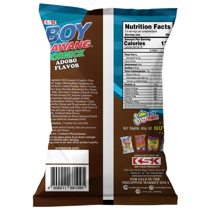 KSK Boy Bawang Cornick Adobo 90g - Image 2