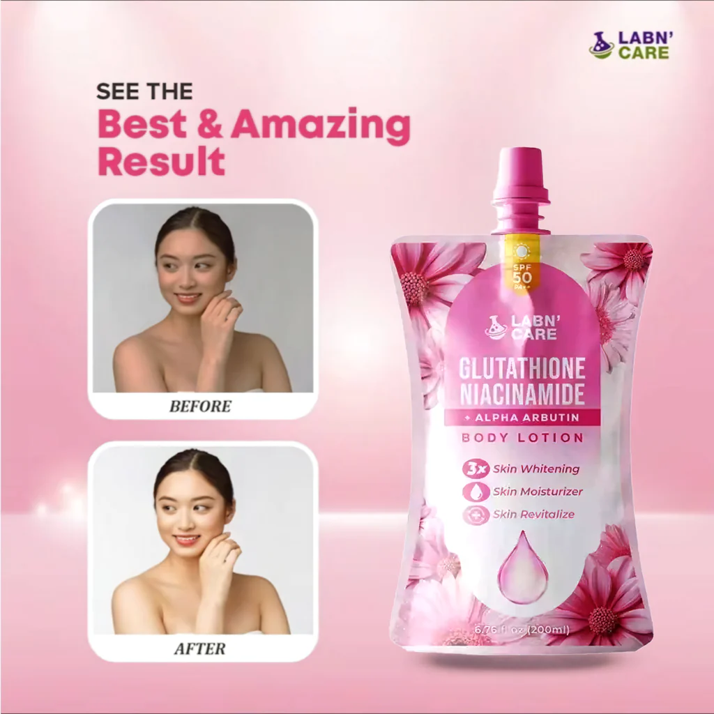 Labn’ Care Glutathione Niacinamide + Alpha Arbutin Body Lotion - 200ML - Image 4