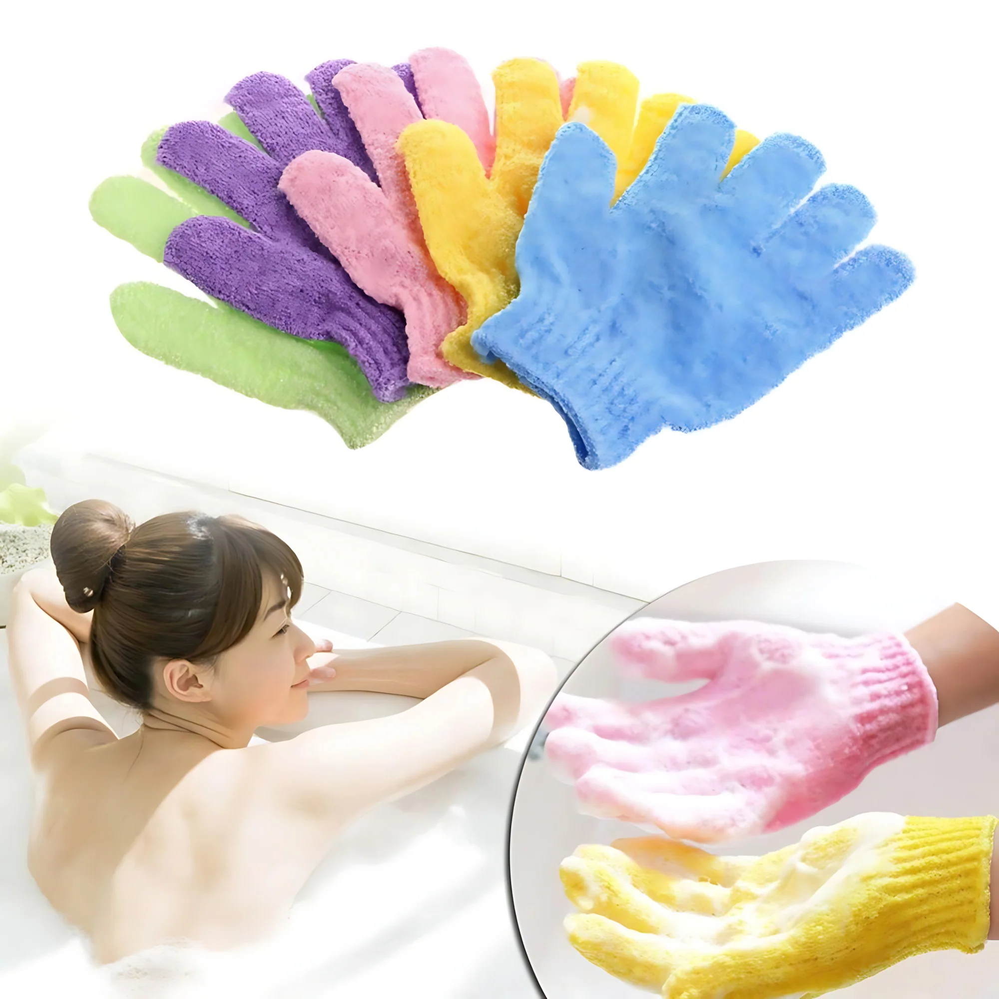 Lifa Finger Bath Towel Gloves – Body Massage & Dead Skin Remover 1 pc - Image 4