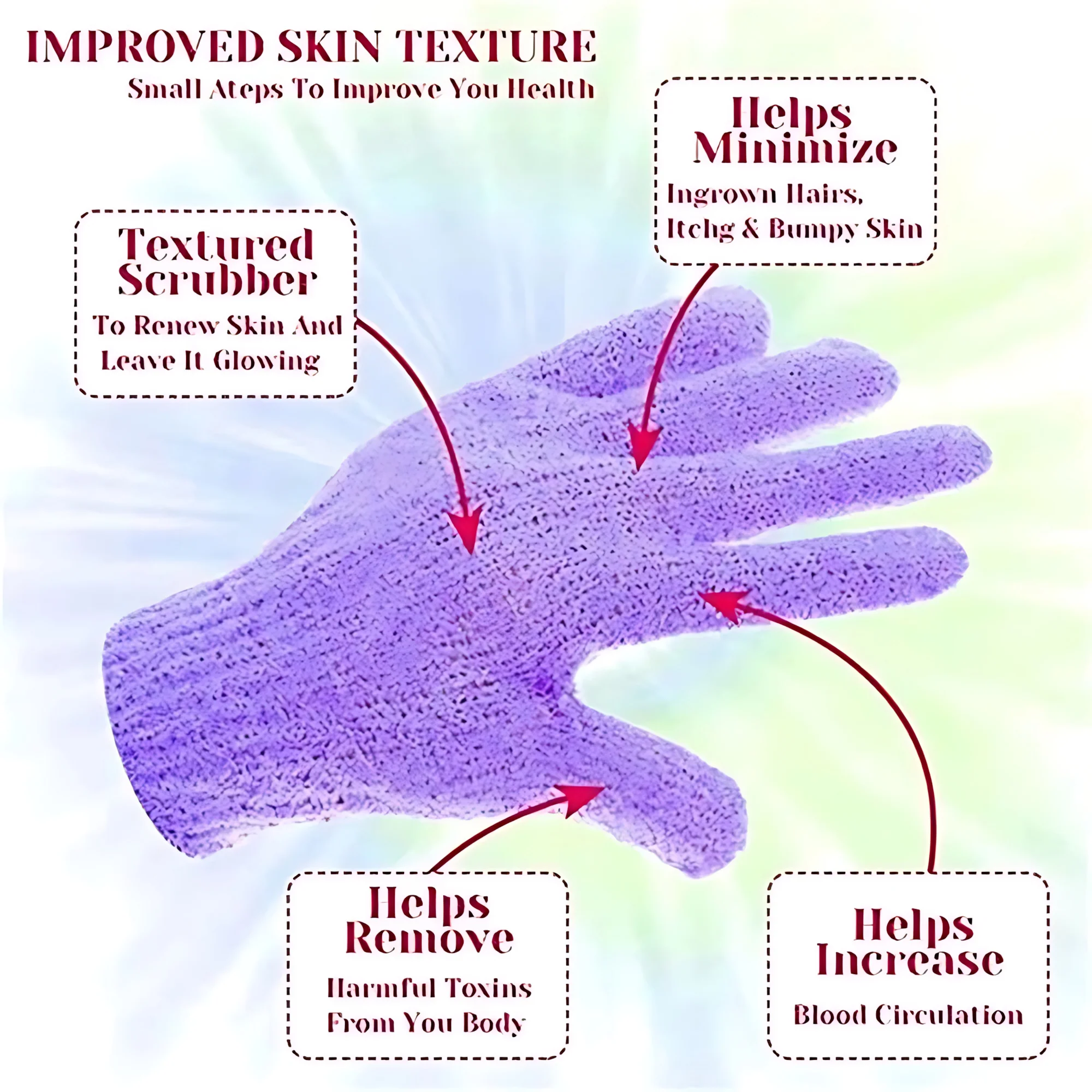 Lifa Finger Bath Towel Gloves – Body Massage & Dead Skin Remover 1 pc - Image 5