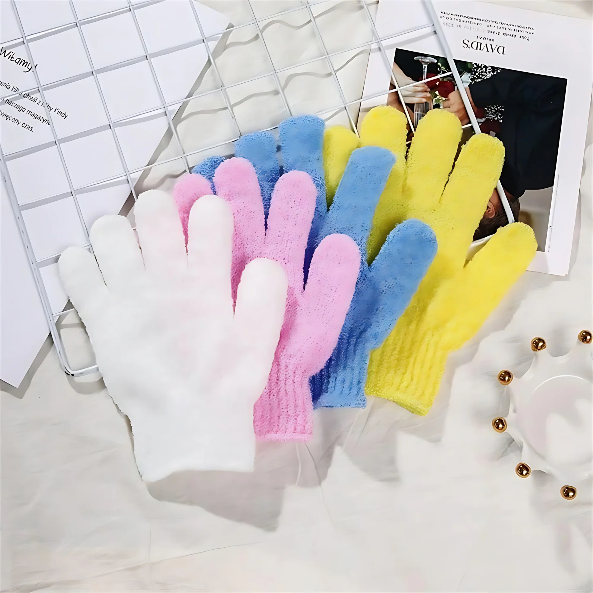 Lifa Finger Bath Towel Gloves – Body Massage & Dead Skin Remover 1 pc - Image 7
