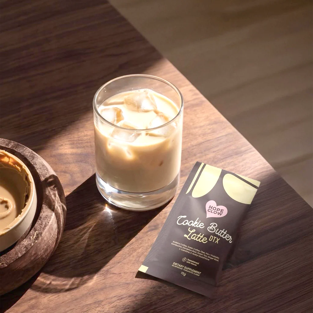 Luna Aura Hope Glow Cookie Butter Latte DTX – 8 Sachets (120g) - Image 10