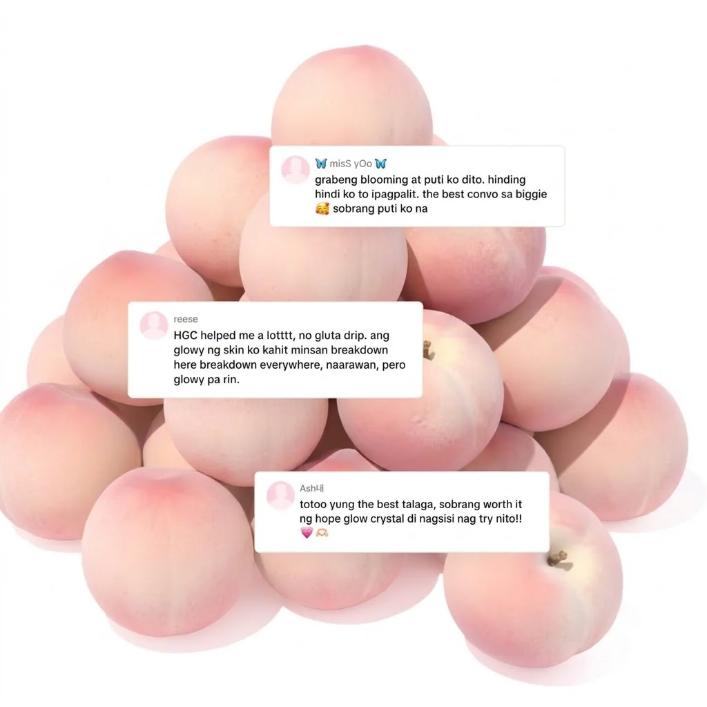 Luna Aura Hope Glow Crystal Peach Glutathione Juice Drink – 10 Sachets (18g each) - Image 4
